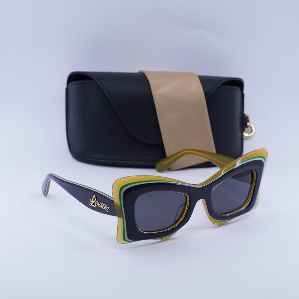 Loewe LW40140U 20A Cat Eye Sunglasses – Black/Orange/Grey